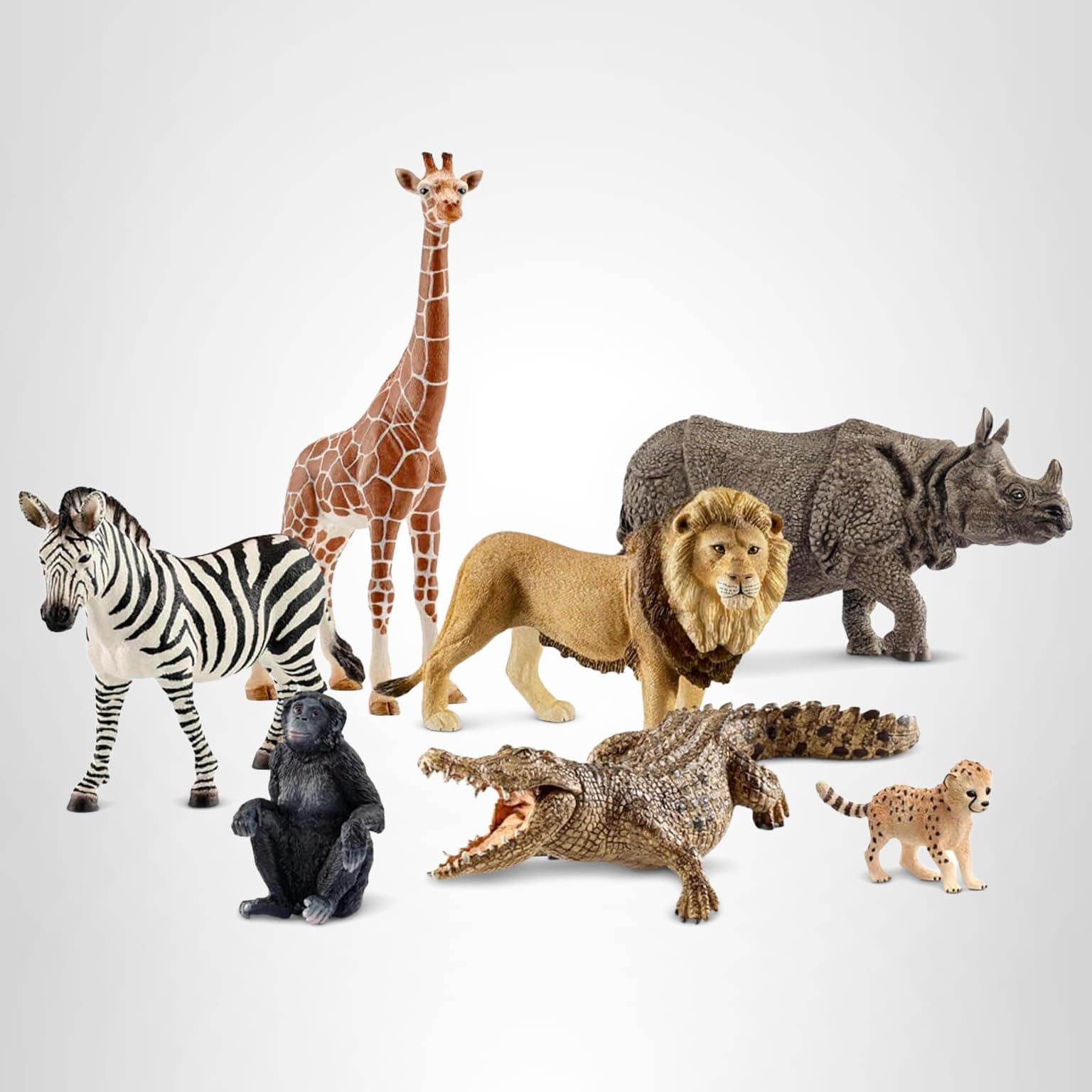 Amazon.com: Schleich Wild Life - 7PC Savannah Animal Toy Bundle